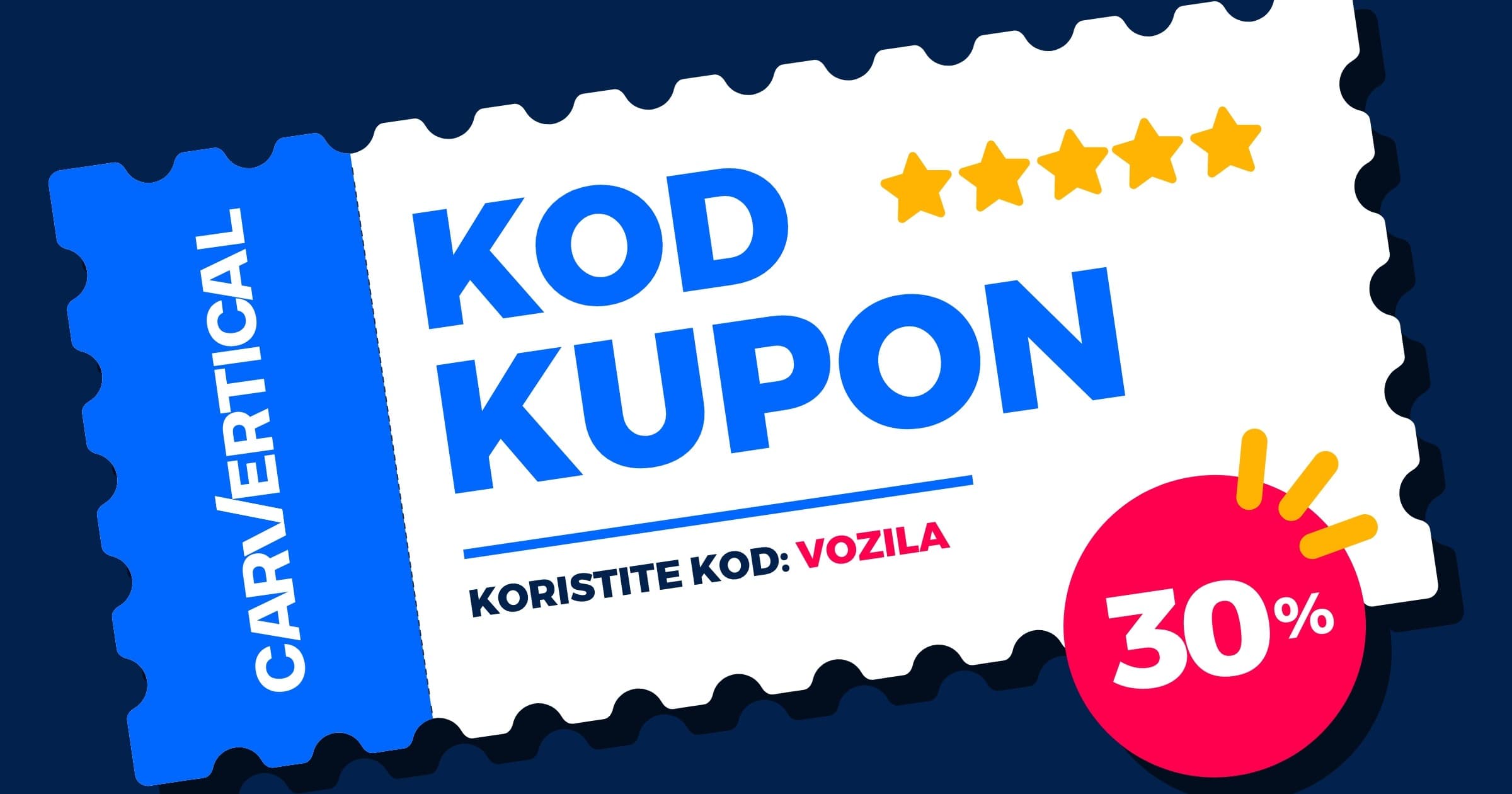 carVertical kupon i kod za popust VOZILA | Uslovi