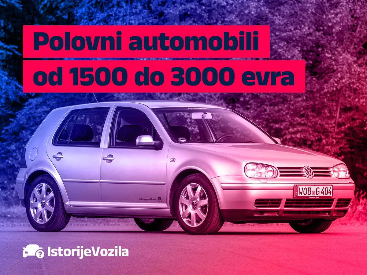 Polovni automobili od 1.500 do 3.000 evra: 10 modela